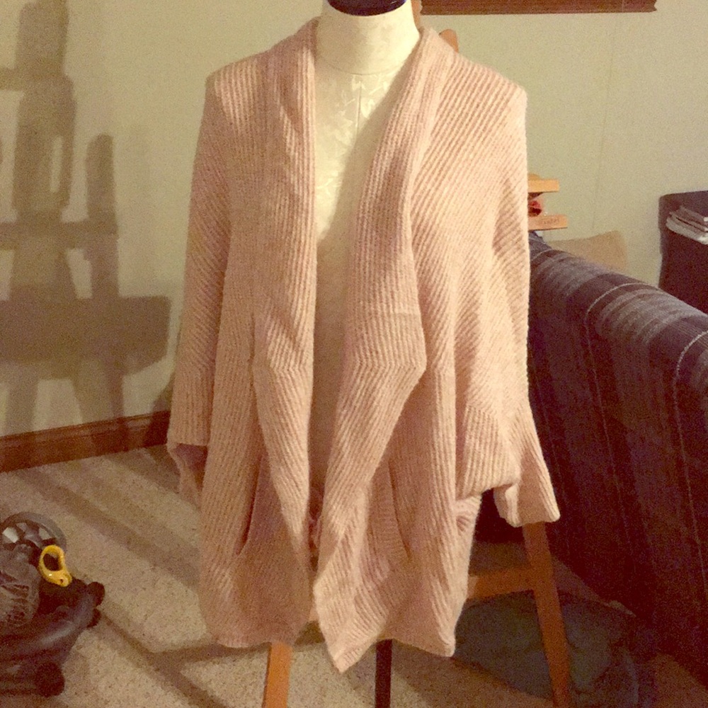 Light pink wool cardigan